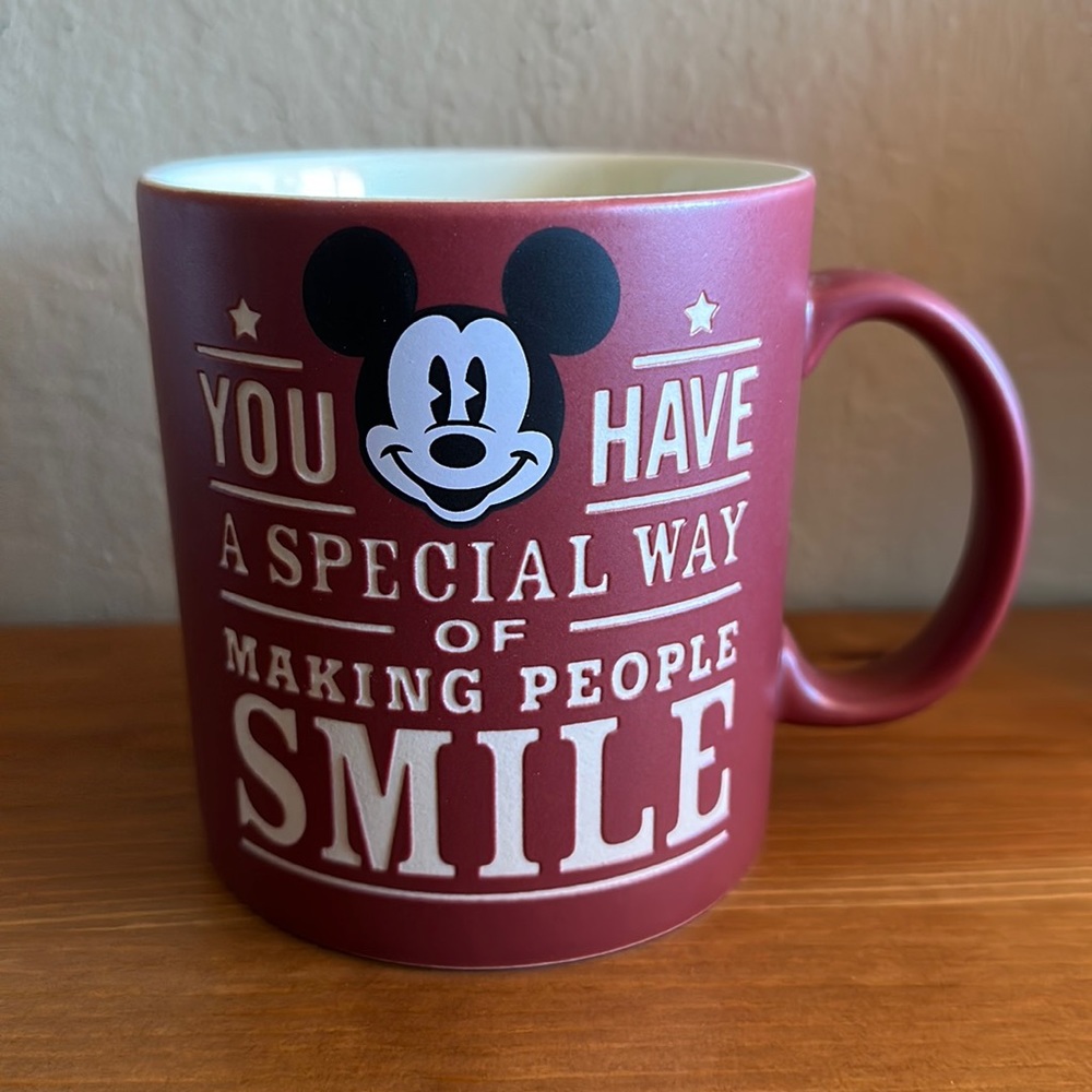 Brand New Disney Mickey Mouse Inspirational Quote Oversized Mug